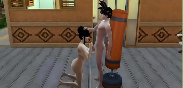  Goku Porn Cap 3 Goku le pide a la esposa de vegeta si quiere tener sexo y luego viene la esposa de goku le dice para hacer un trio